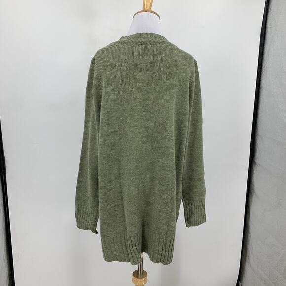 Linea by Louis Dell'Olio Sweater Women M Medium Ivy Knitted V Neck Jumper Ribbed - Picture 5 of 10